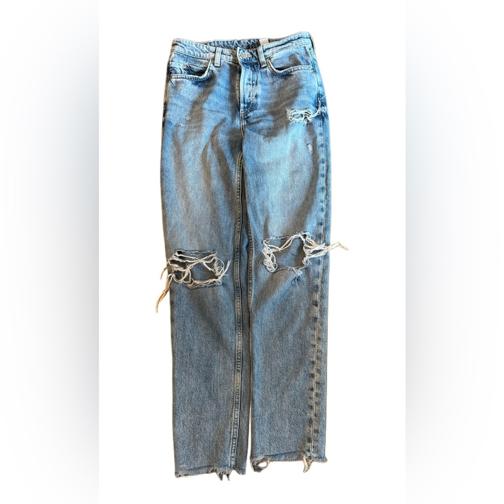 H&M &denim Ankle-length Boyfriend Jeans